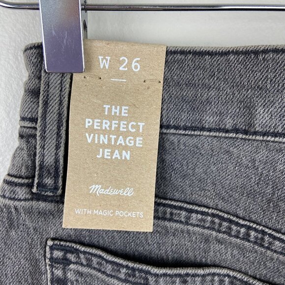 MADEWELL | The Perfect Vintage Jean Black Knee Rip 26 - Picture 9 of 11